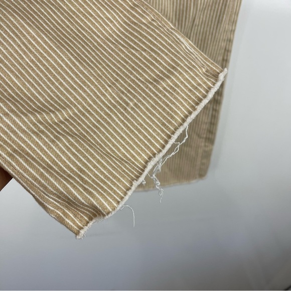 AG Jeans The Jodi Crop Jeans High Rise Slim Flare Cropped Striped Size 26R - Picture 4 of 9